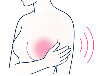 유방통 의료 일러스트