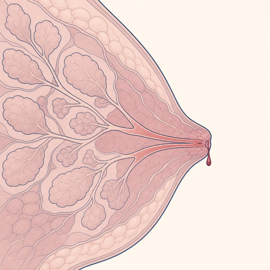 혈성 유두분비물 반복, 원인 확인 사례